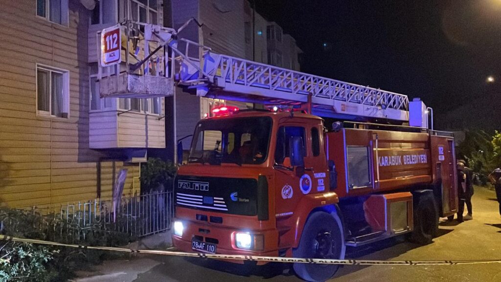 Karabük’te evde çıkan yangın hasara yol açtı