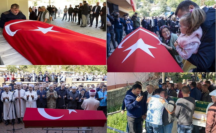 Şehit madenciler son yolculuklarına uğurlanıyor