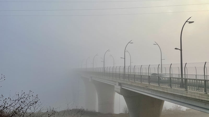 Sis görüş mesafesini düşürdü