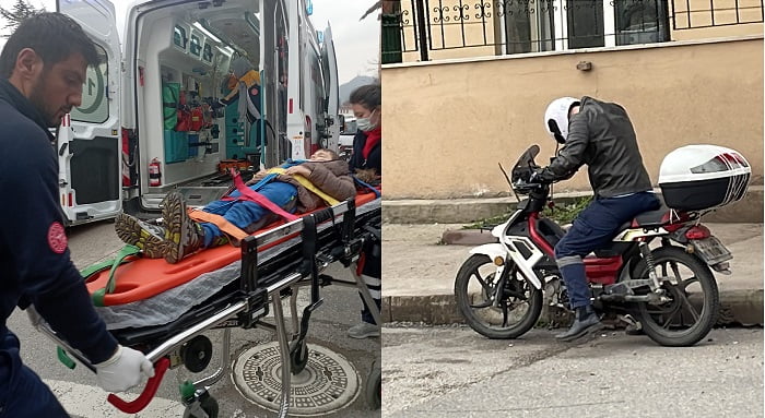 Motosiklet 9 yaşındaki çocuğa çarptı