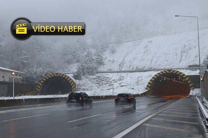 Bolu Dağı’nda kar etkili oluyor