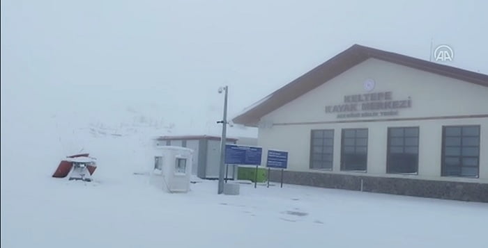 Keltepe’de kar etkili oluyor