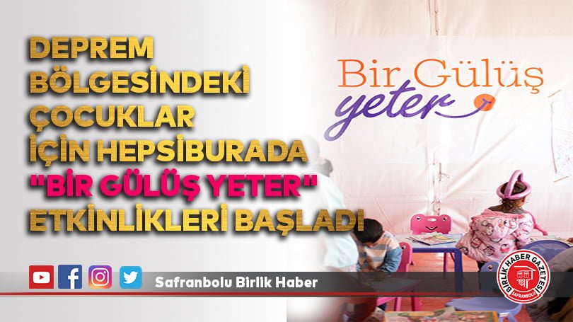 Deprem bölgesindeki çocuklar için Hepsiburada “Bir Gülüş Yeter” etkinlikleri başladı