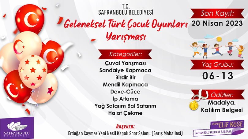 Geleneksel Türk çocuk oyunlarıyarışması düzenleniyor