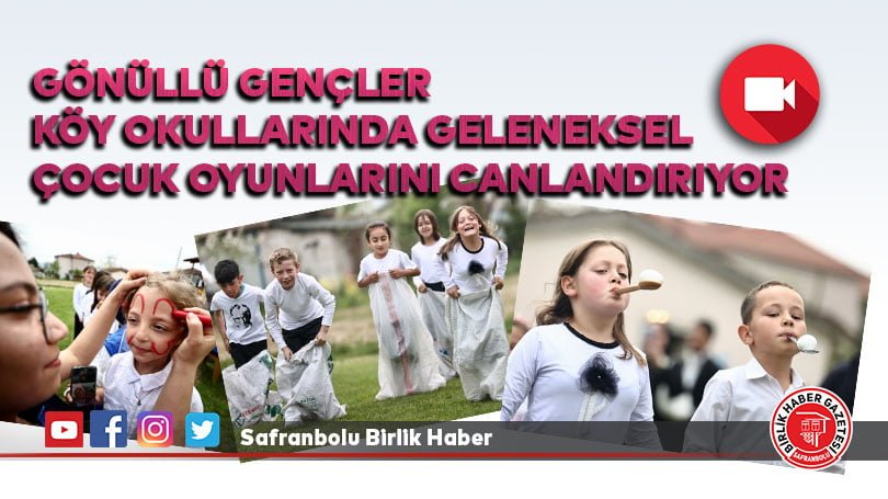 Gönüllü gençler köy okullarında geleneksel çocuk oyunlarını canlandırıyor