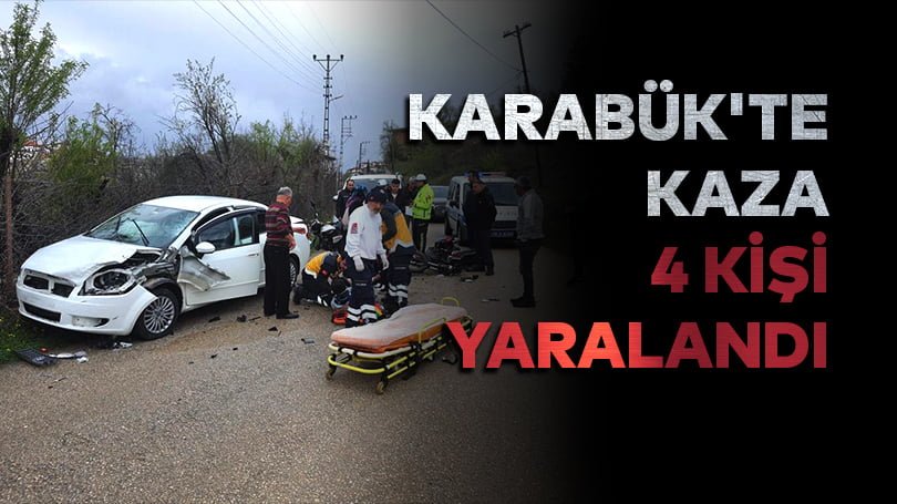 Karabük’teki trafik kazalarında 4 kişi yaralandı