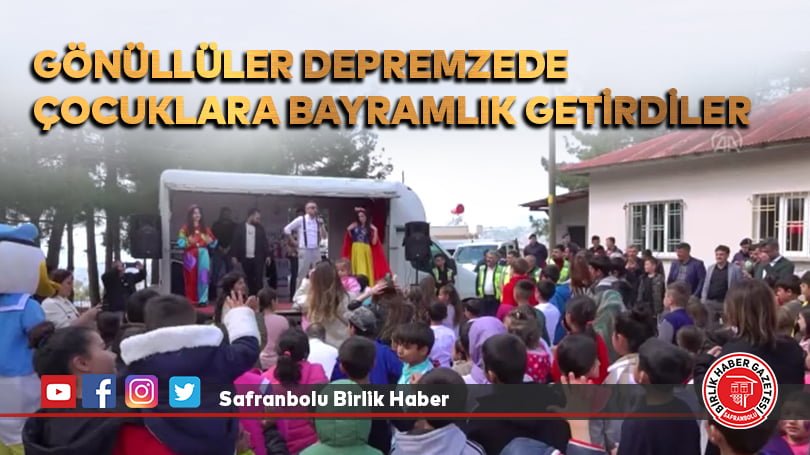 Marmara depremini çocukken yaşayan gönüllüler, Kahramanmaraş’ta bin çocuğa bayramlık getirdi