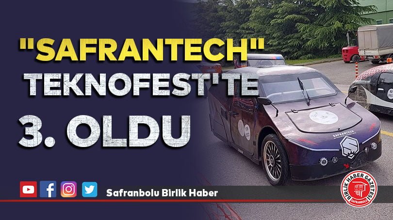 Liselilerin geliştirdiği “Safrantech” isimli elektrikli araç, TEKNOFEST’te 3. oldu