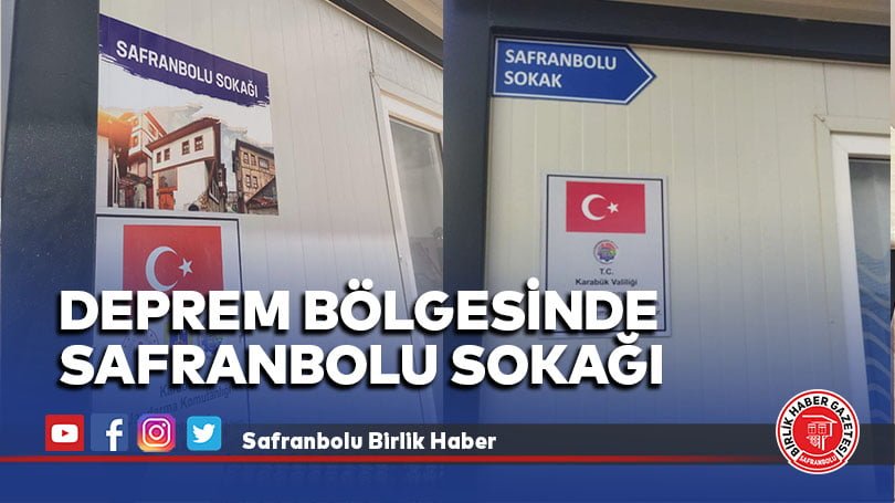 Deprem bölgesinde Safranbolu sokağı
