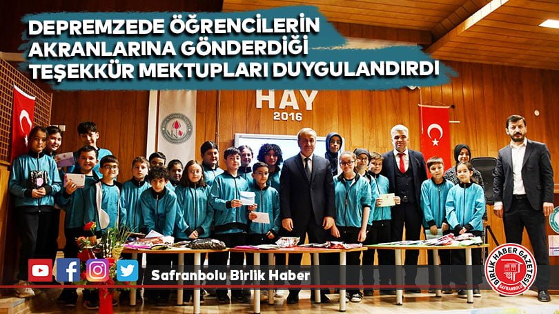 Depremzede öğrencilerin akranlarına gönderdiği teşekkür mektupları duygulandırdı