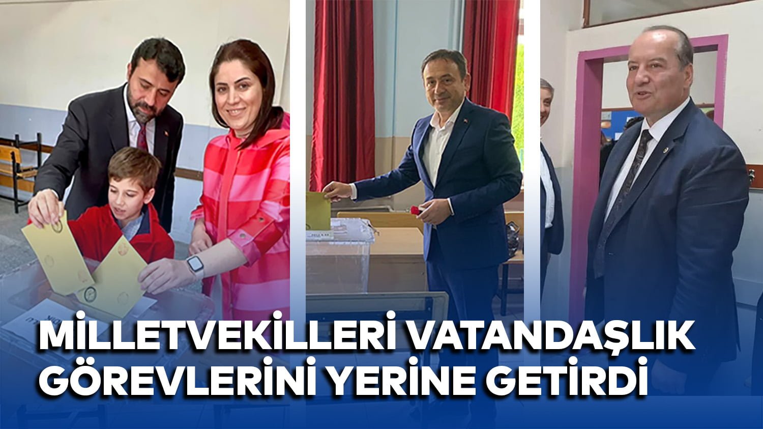 Milletvekilleri vatandaşlık görevlerini yerine getirdi