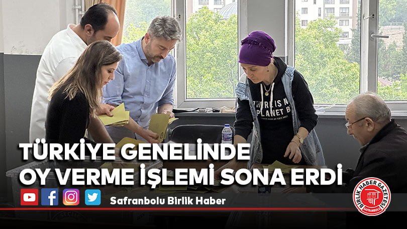 Türkiye genelinde oy verme işlemi sona erdi