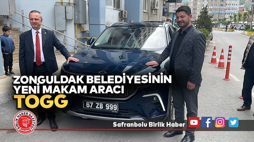 Zonguldak Belediyesinin yeni makam aracı Togg