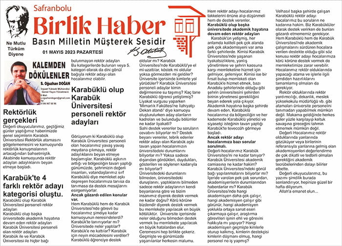 KALEMDEN DÖKÜLENLER