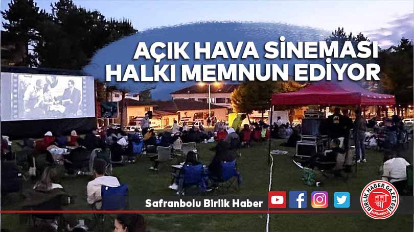 Açık hava sineması halkı memnun ediyor
