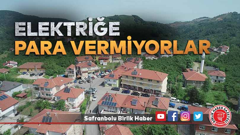 Elektriğe para vermiyorlar