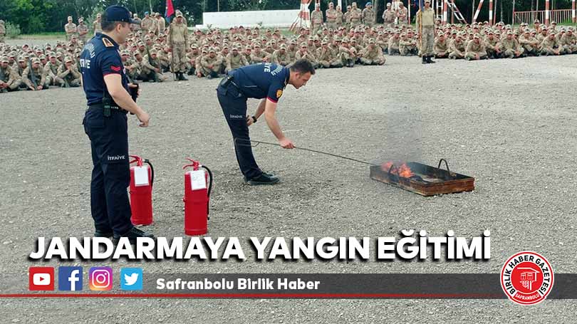 Jandarmaya yangın eğitimi