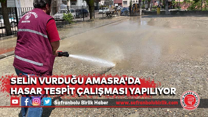 Selin Vurduğu Amasra’da hasar tespit çalışması yapılıyor