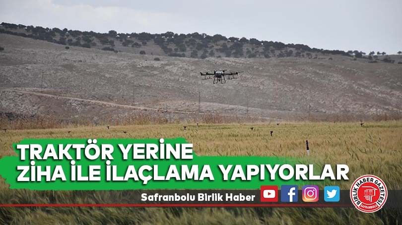 Traktör yerine ZİHA ile ilaçlama yapıyorlar