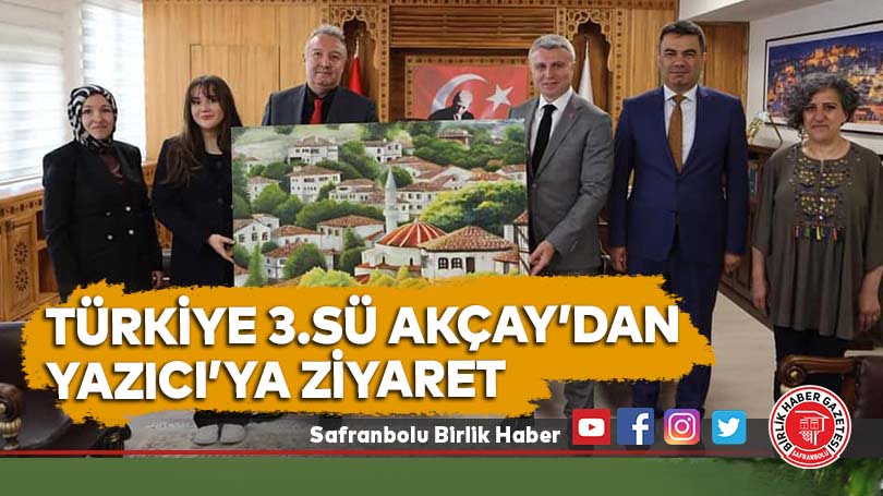 Türkiye 3.sü Akçay’dan Yazıcı’ya Ziyaret