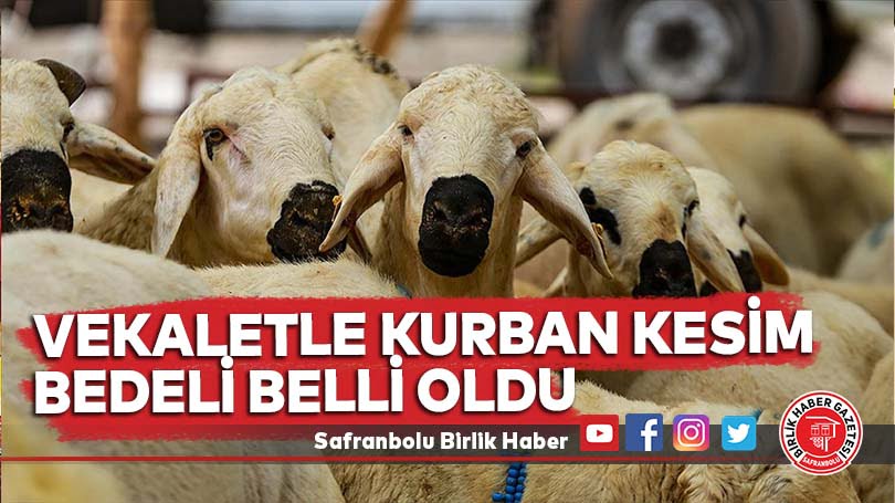 Vekaletle kurban kesim bedeli belli oldu