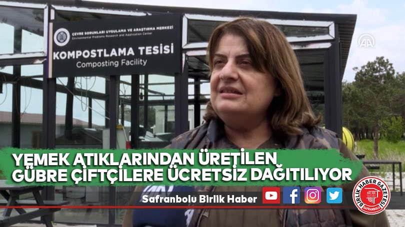 Yemek atıklarından üretilen gübre çiftçilere ücretsiz dağıtılıyor