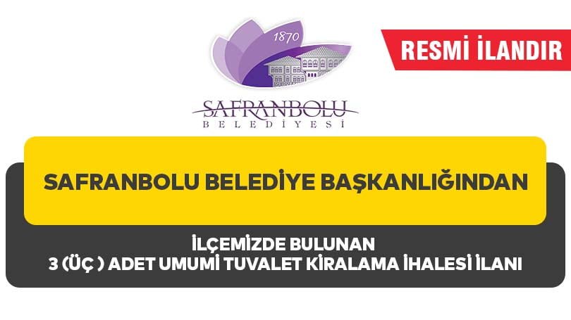 SAFRANBOLU BELEDİYE BAŞKANLIĞINDAN