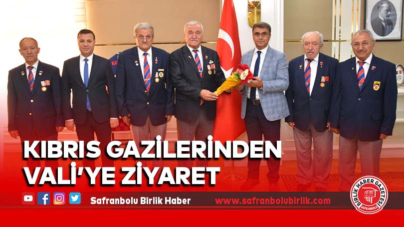 Kıbrıs Gazilerinden Vali’ye Ziyaret