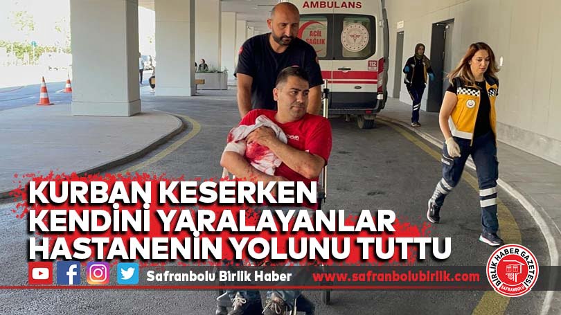 Kurban keserken kendini yaralayanlar hastanenin yolunu tuttu