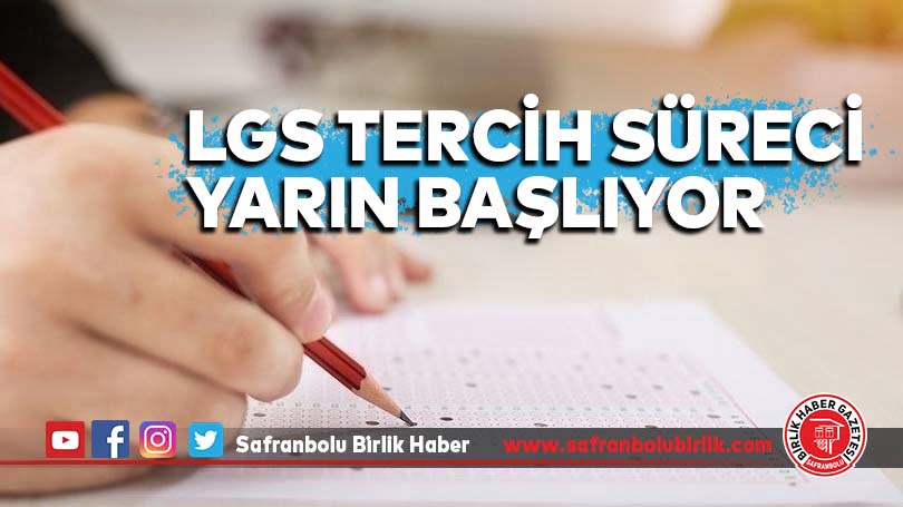 LGS tercih süreci yarın başlıyor