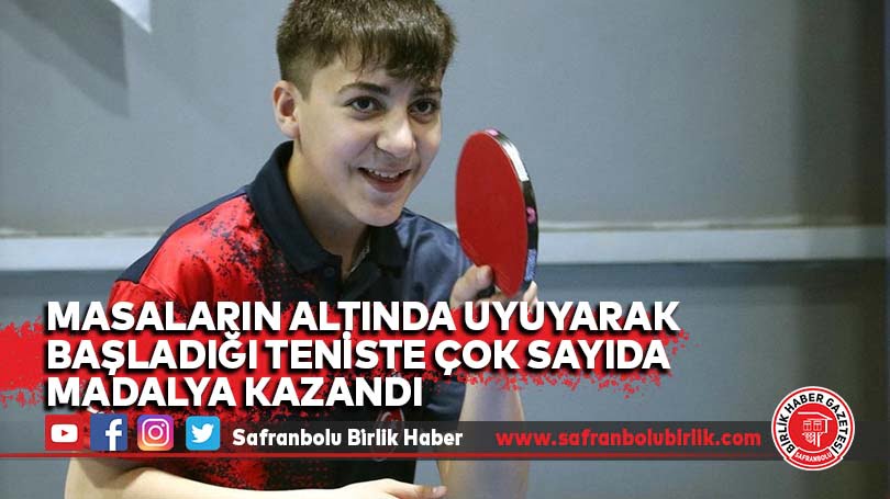 Masaların altında uyuyarak başladığı teniste çok sayıda madalya kazandı