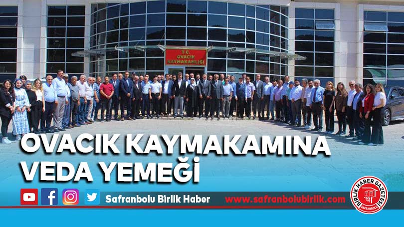 Ovacık Kaymakamına Veda Yemeği