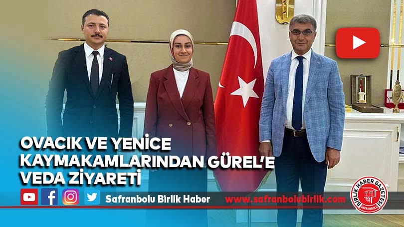 Ovacık ve Yenice Kaymakamlarımızdan Veda Ziyareti