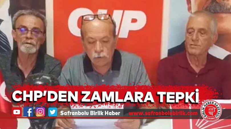 CHP’den Zamlara Tepki