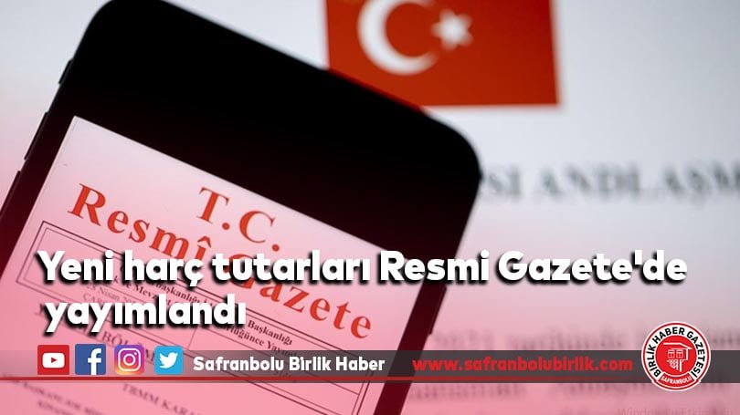 Yeni harç tutarları Resmi Gazete’de yayımlandı