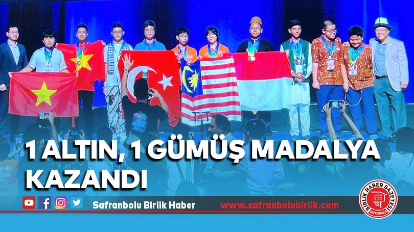 BİLSEM öğrencisi 1 altın, 1 gümüş madalya kazandı