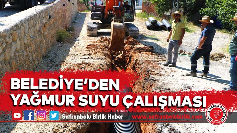 Belediye’den Yağmur Suyu Çalışması