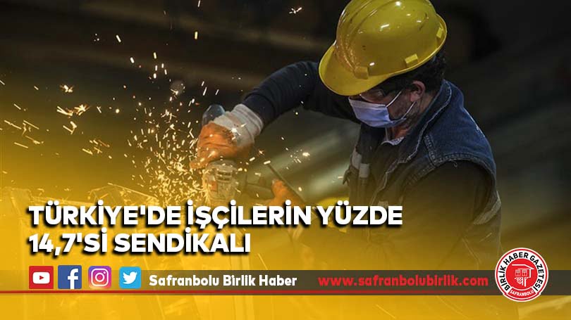 Türkiye’de işçilerin yüzde 14,7’si sendikalı