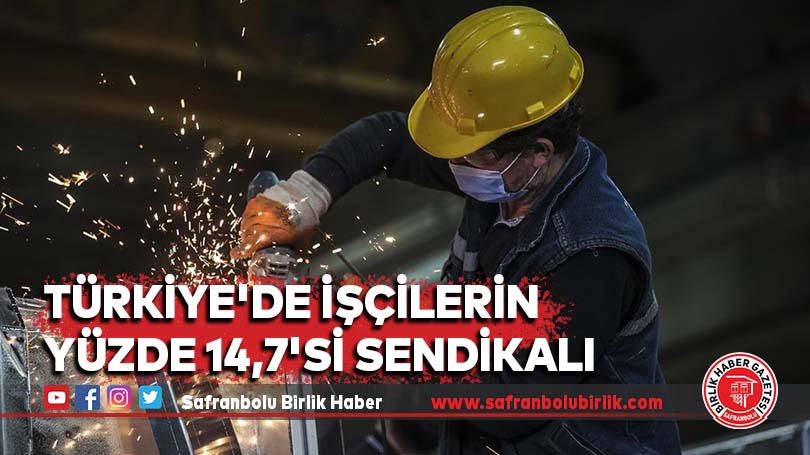 Türkiye’de işçilerin yüzde 14,7’si sendikalı