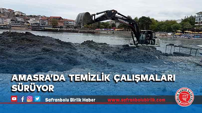 Amasra’da  temizlik  çalışmaları  sürüyor