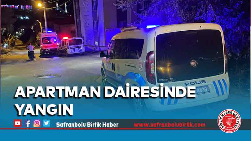 Apartman dairesinde yangın