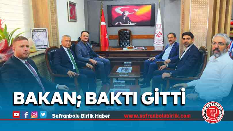 Bakan; Baktı gitti
