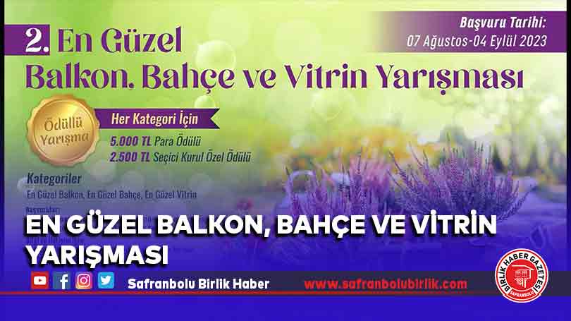 En Güzel Balkon, Bahçe ve Vitrin Yarışması