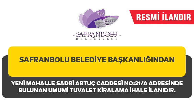 SAFRANBOLU BELEDİYE BAŞKANLIĞINDAN