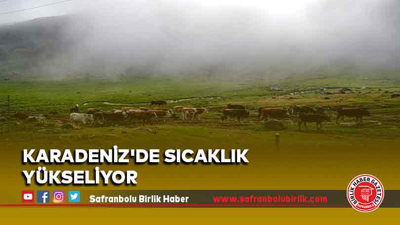 Karadeniz’de sıcaklık yükseliyor
