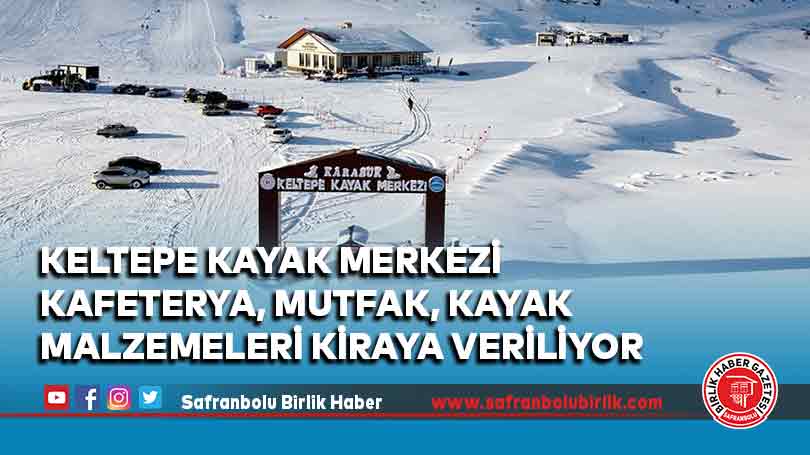 Keltepe Kayak Merkezi Kafeterya, Mutfak, Kayak Malzemeleri Kiraya Veriliyor