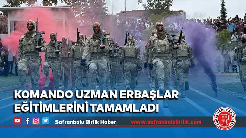 Komando uzman erbaşlar eğitimlerini tamamladı