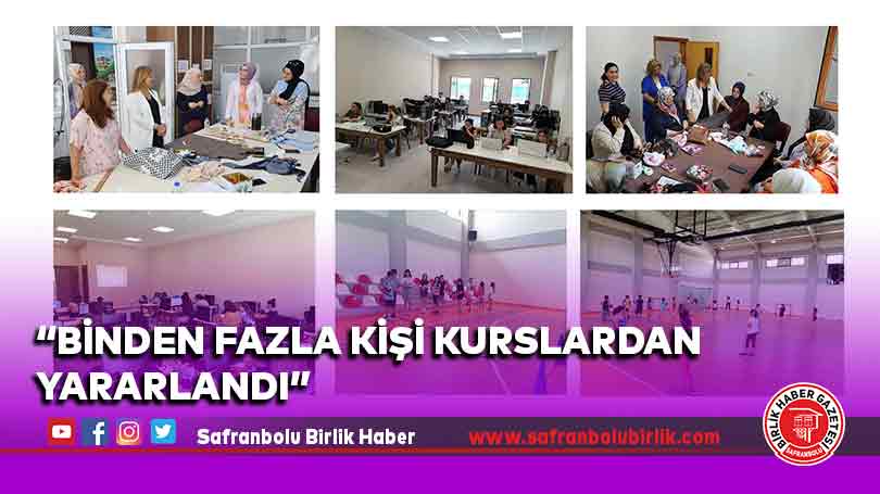 “Binden fazla kişi kurslardan yararlandı”
