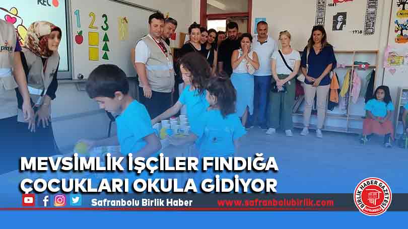 Mevsimlik işçiler fındığa çocukları okula gidiyor