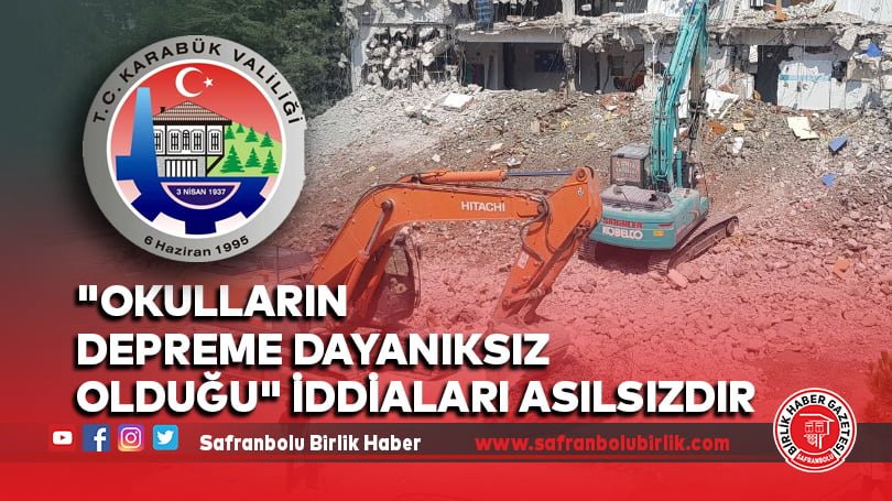 “Okulların depreme dayanıksız olduğu” İddiaları Asılsızdır